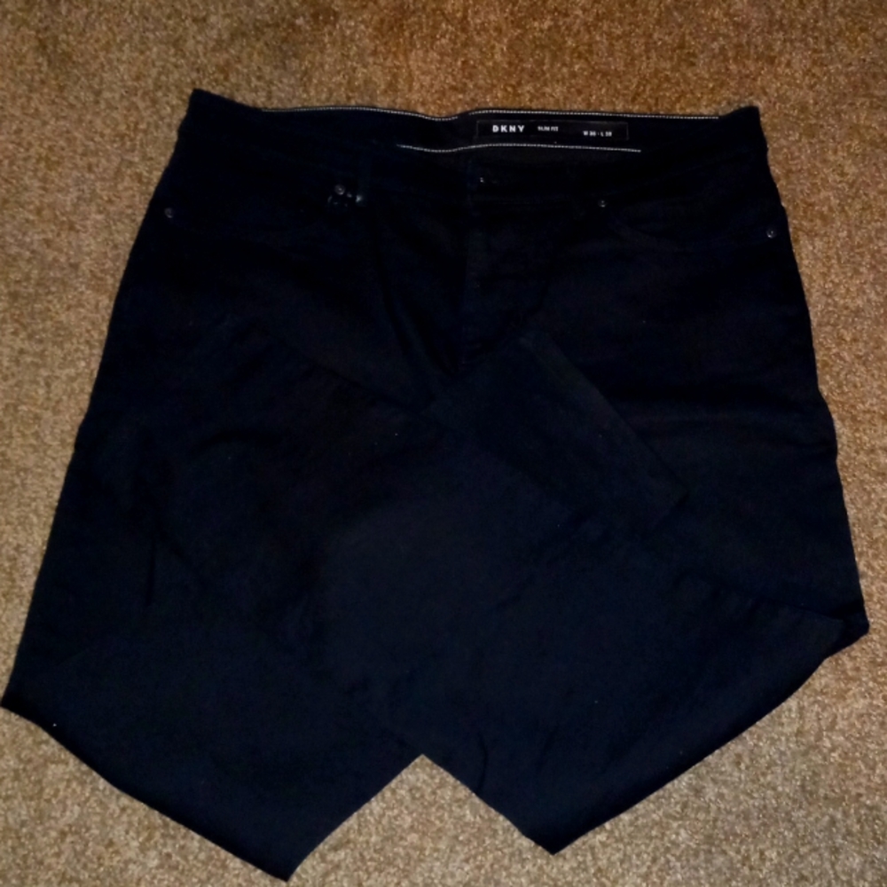 Black dkny stretchy jeans slim fit
